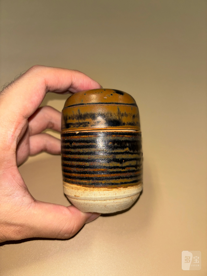 明 黑釉茶叶罐 - 图3